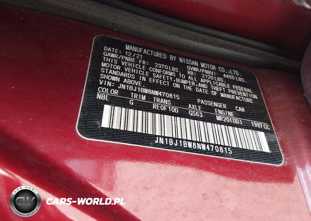 2022 Nissan Rogue Sport Sv Awd Xtronic Cvt VIN:JN1BJ1BW8NW470815 - 9