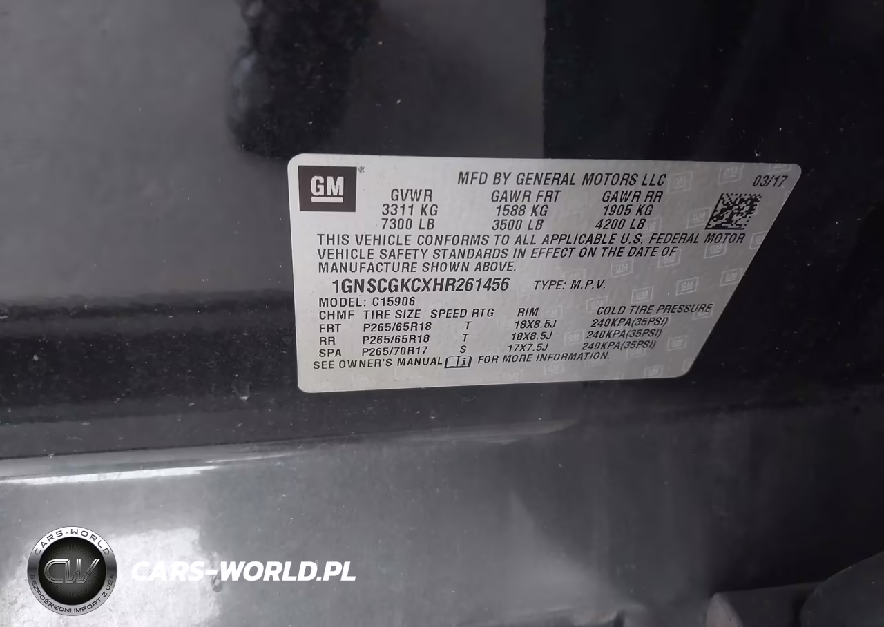 2017 Chevrolet Suburban Ls VIN:1GNSCGKCXHR261456 - 9