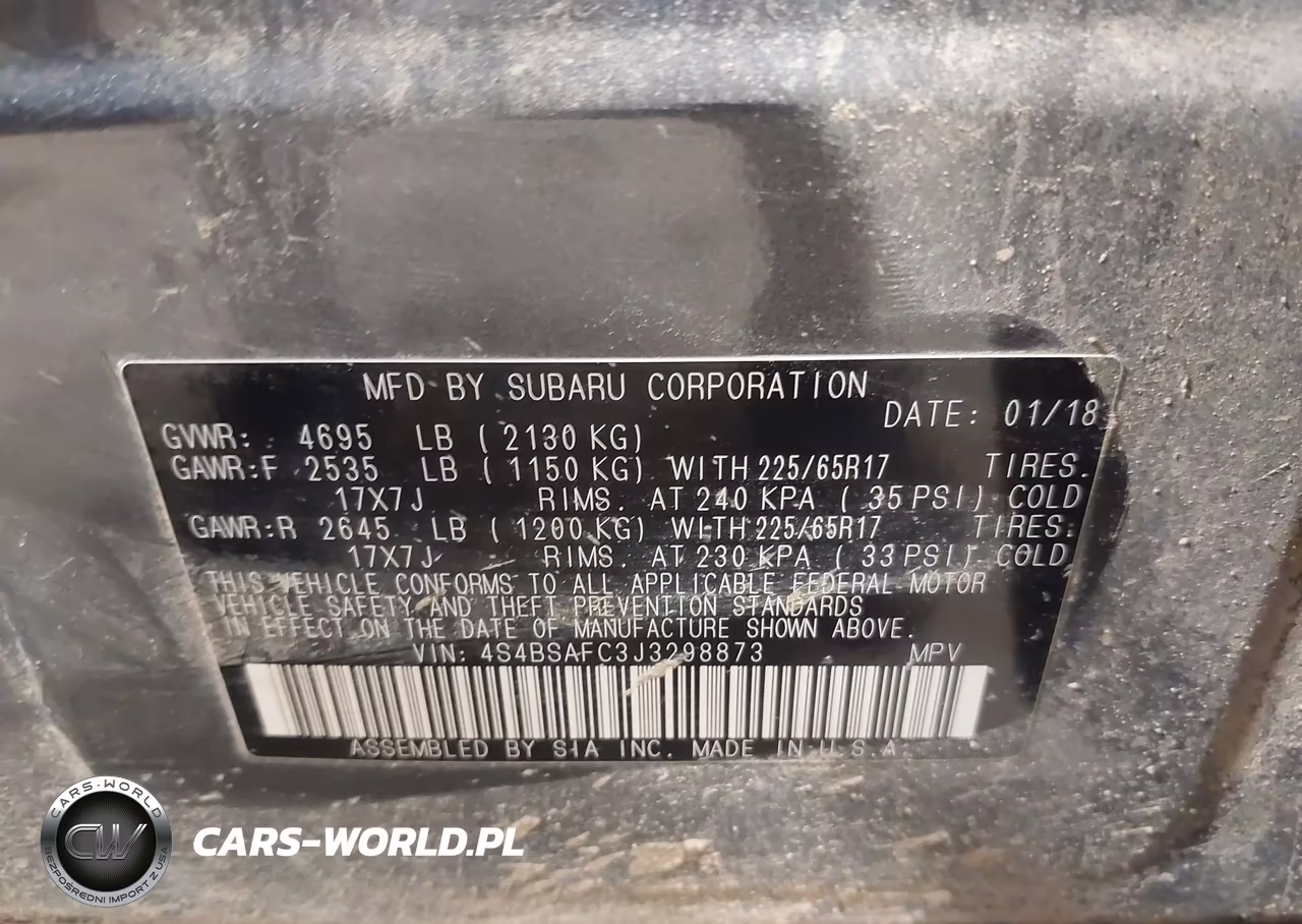 2018 Subaru Outback 2.5I Premium VIN:4S4BSAFC3J3298873 - 9