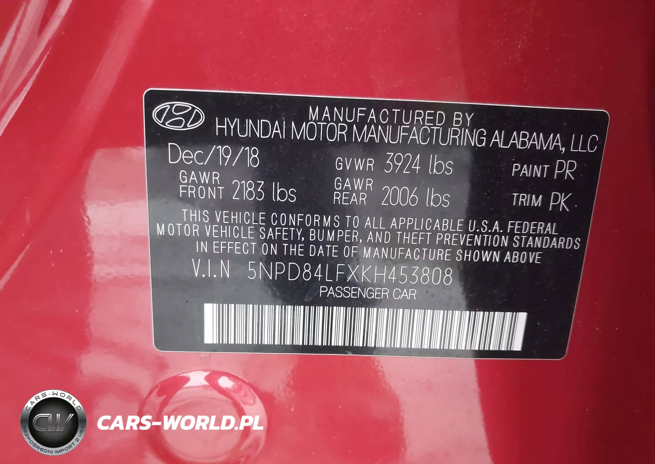 2019 Hyundai Elantra Sel VIN:5NPD84LFXKH453808 - 9