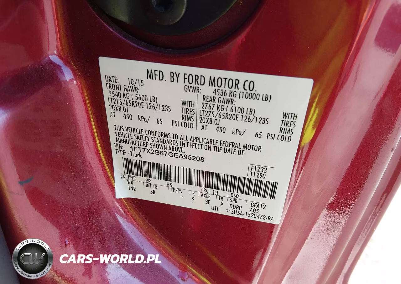 2016 Ford F-250 Lariat VIN:1FT7X2B67GEA95208 - 9