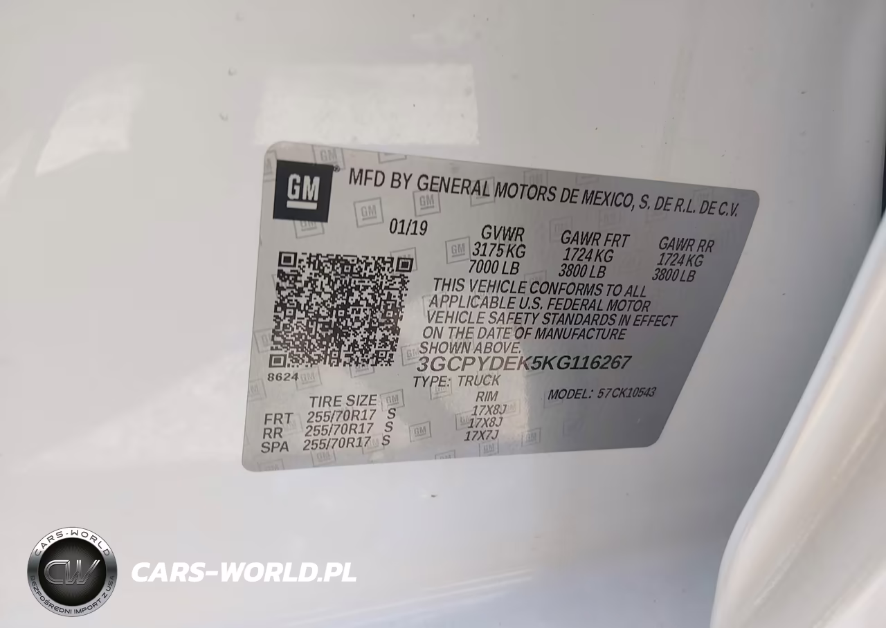 2019 Chevrolet Silverado 1500 Lt VIN:3GCPYDEK5KG116267 - 9