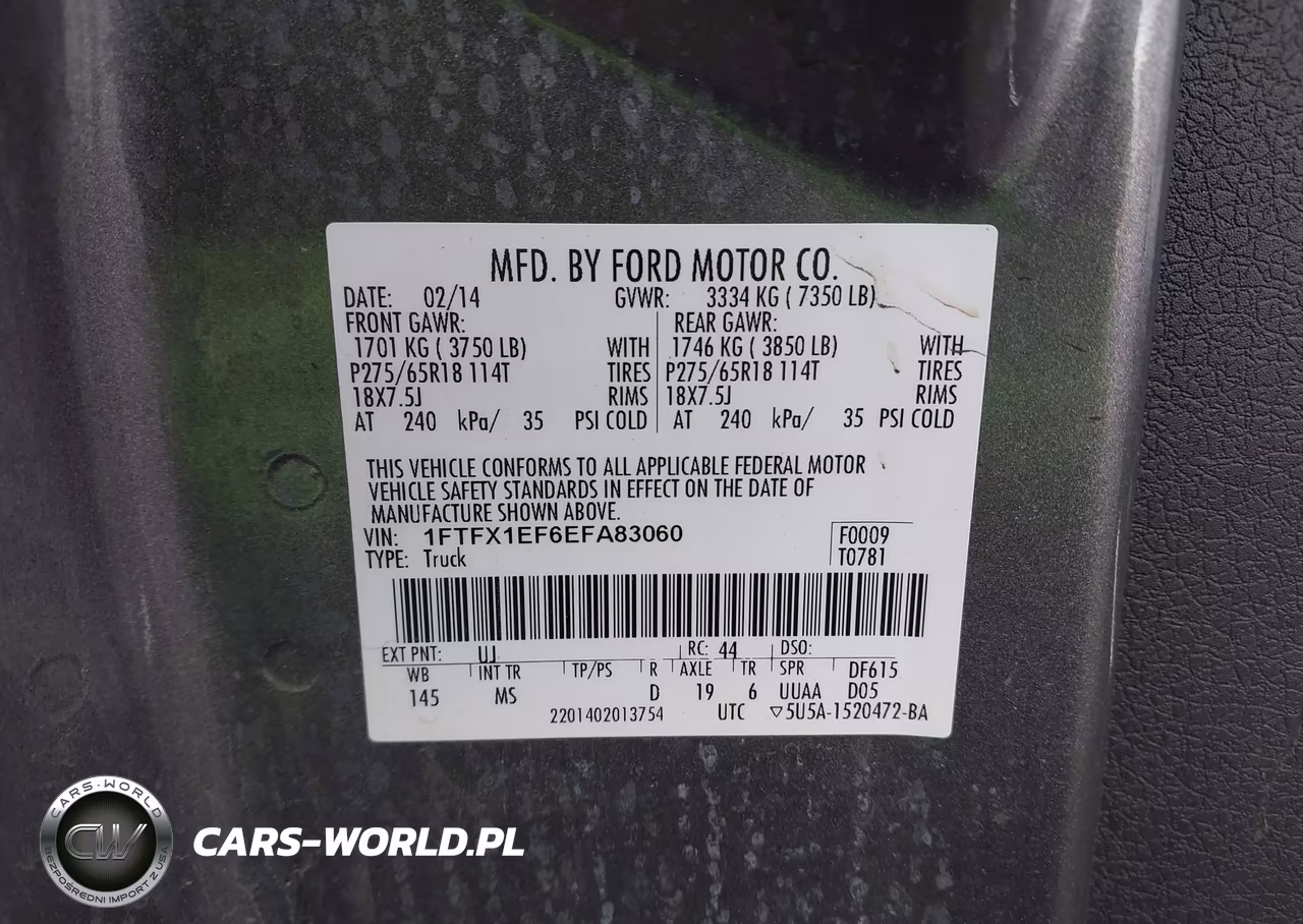 2014 Ford F-150 Xlt VIN:1FTFX1EF6EFA83060 - 9