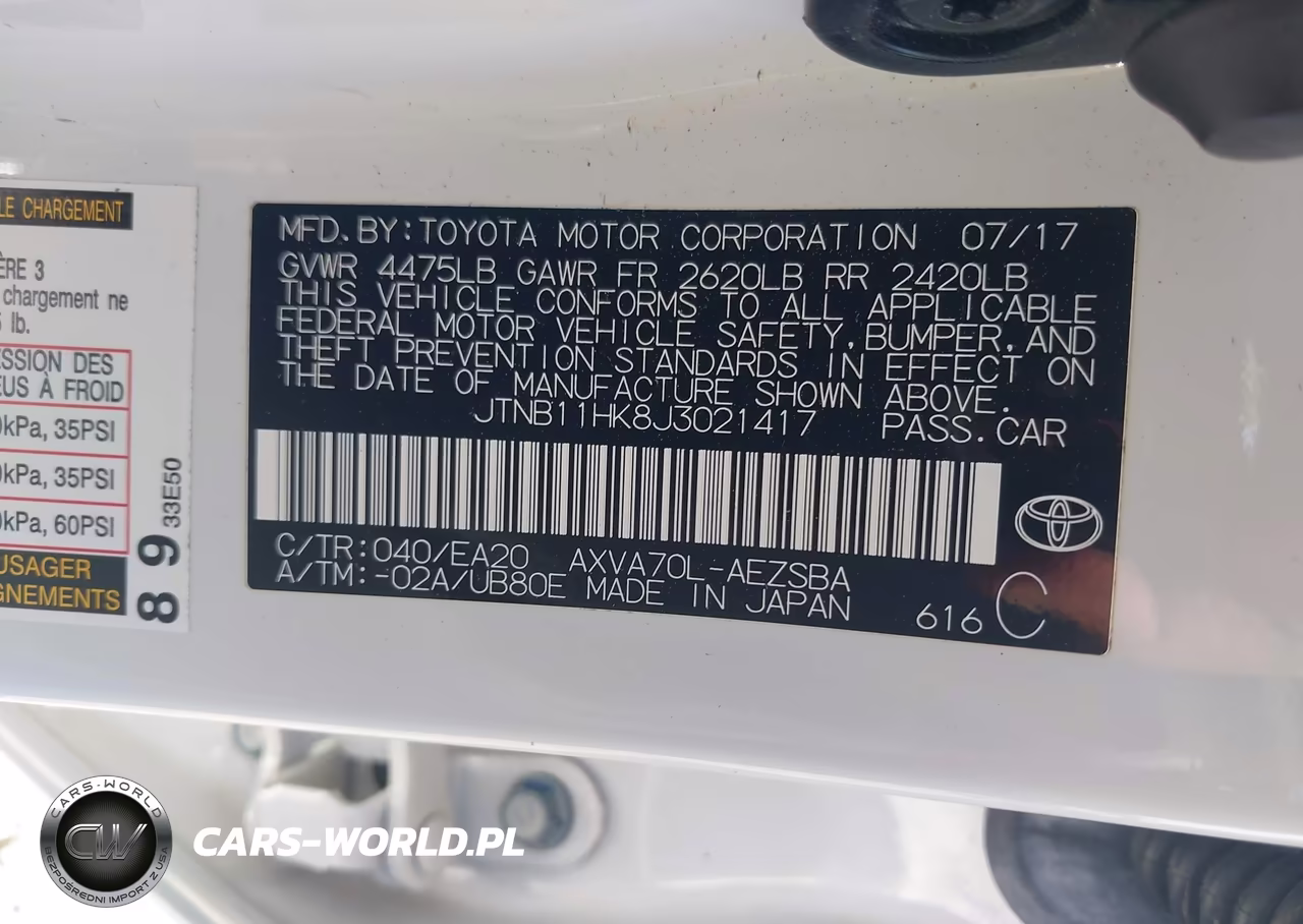 2018 Toyota Camry Se VIN:JTNB11HK8J3021417 - 9