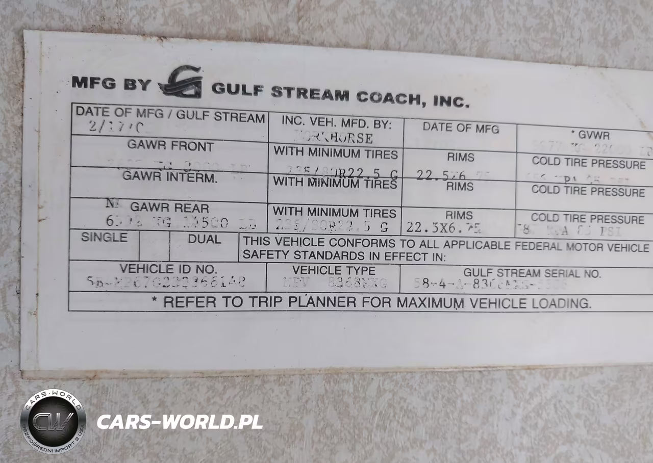 2004 Workhorse Custom Chassis Motorhome Chassis W22 VIN:5B4MP67G233366148 - 9