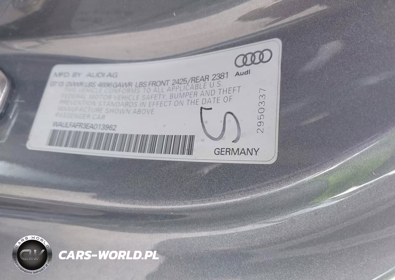 2014 Audi A5 2.0T Premium VIN:WAULFAFR3EA013962 - 9