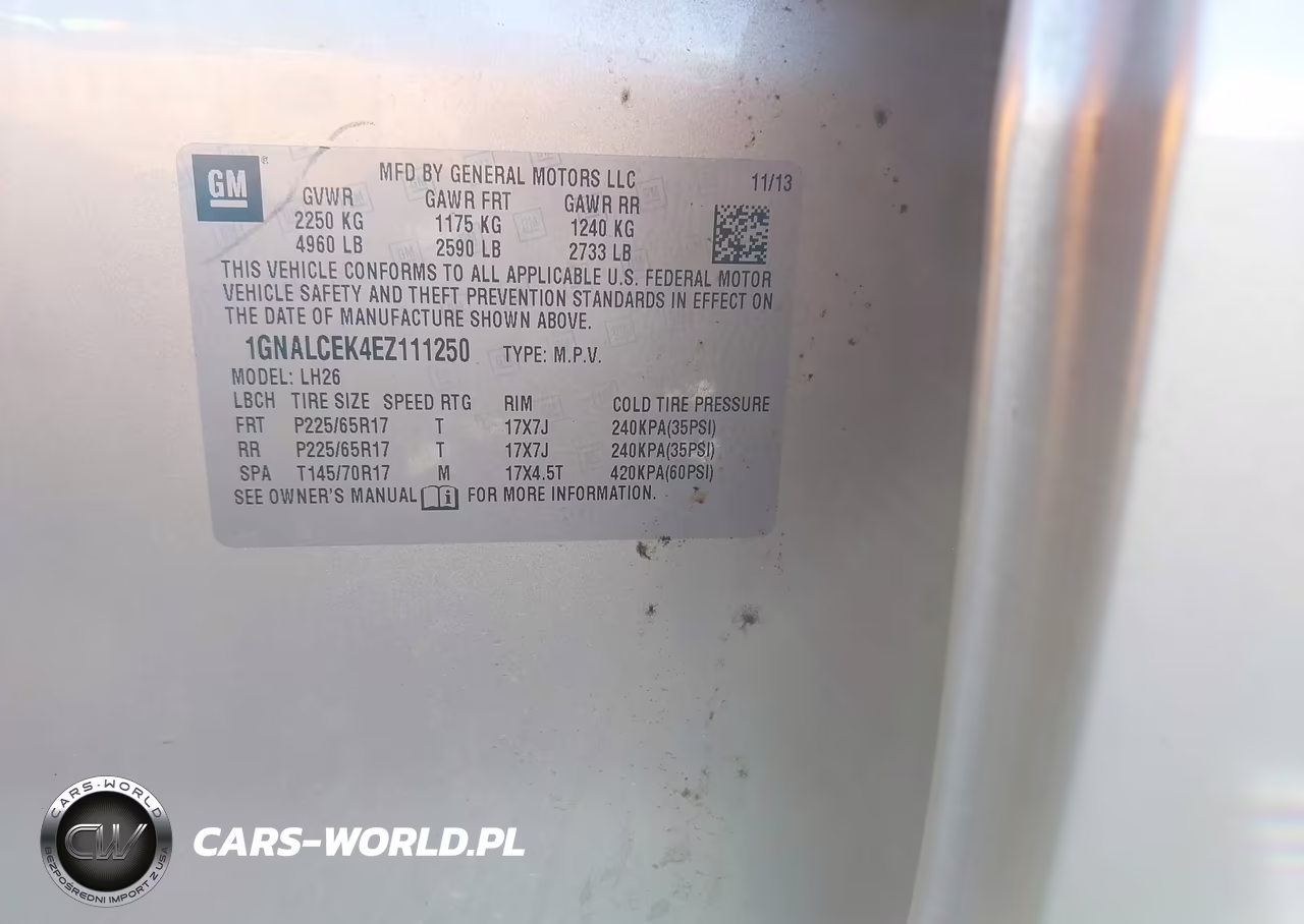 2014 Chevrolet Equinox 2Lt VIN:1GNALCEK4EZ111250 - 9
