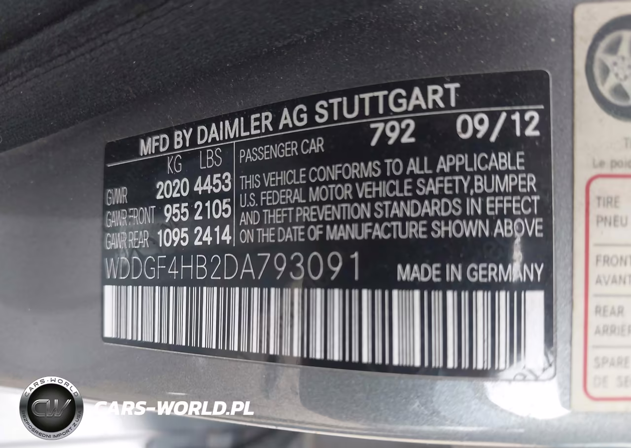2013 Mercedes-Benz C 250 Sport VIN:WDDGF4HB2DA793091 - 9