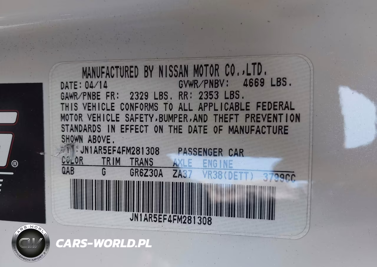 2015 Nissan Gt-R Premium VIN:JN1AR5EF4FM281308 - 9