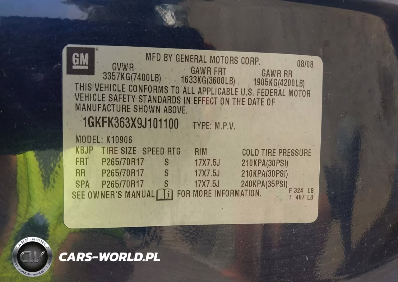 2009 GMC Yukon Xl 1500 Slt2 VIN:1GKFK363X9J101100 - 9