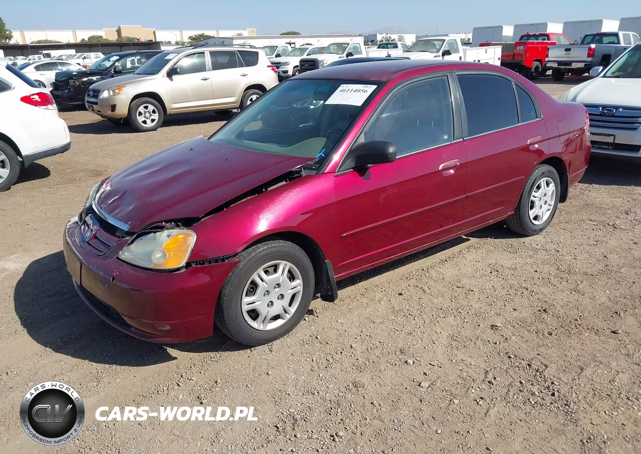 2002 Honda Civic Lx VIN:2HGES16582H548966 - 2