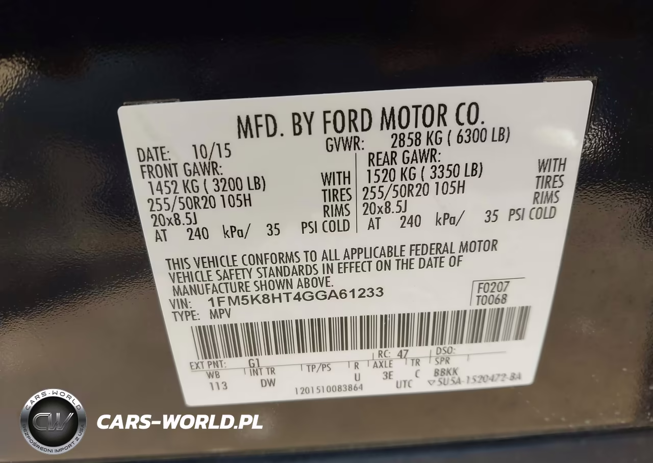 2016 Ford Explorer Platinum VIN:1FM5K8HT4GGA61233 - 9