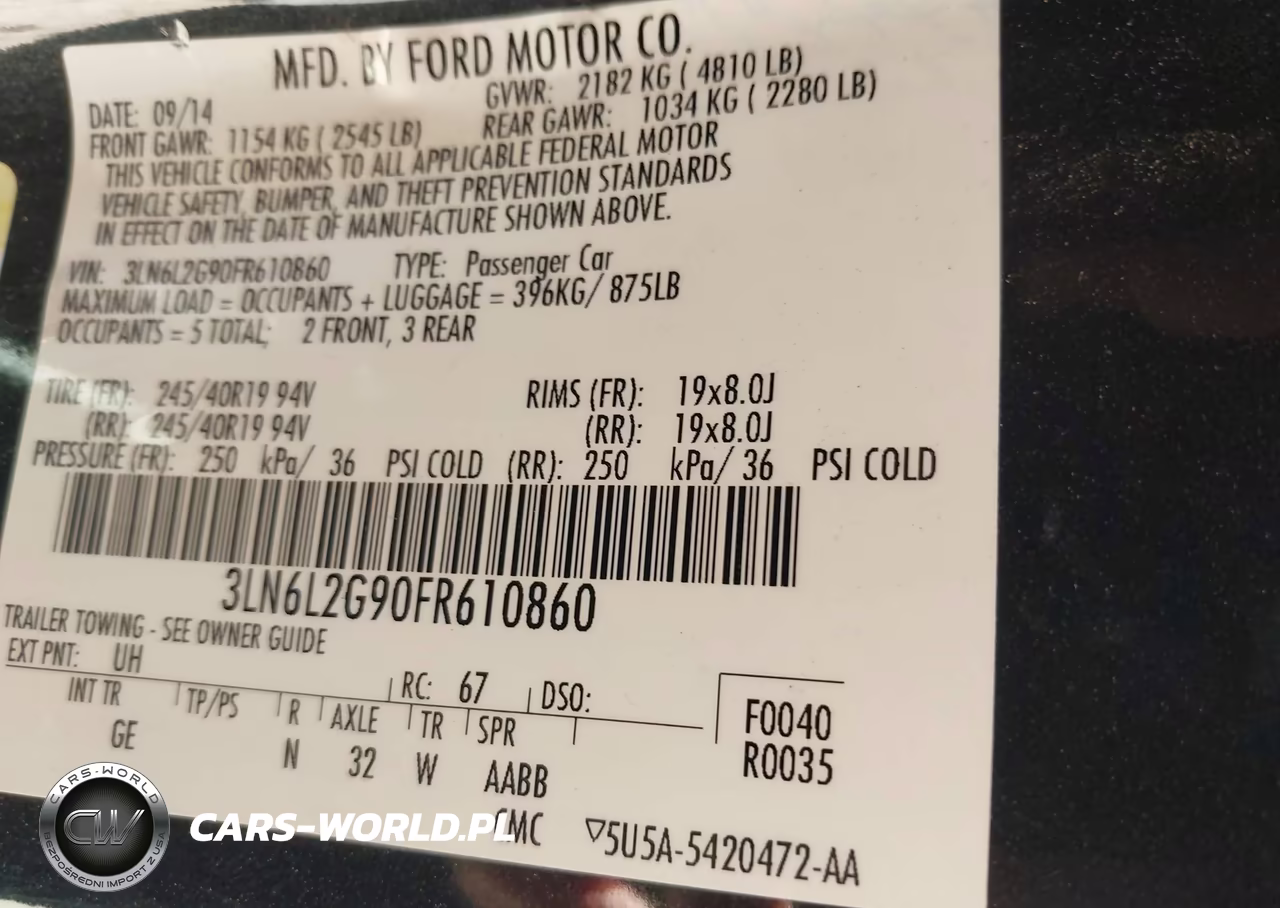 2015 Lincoln Mkz VIN:3LN6L2G90FR610860 - 9