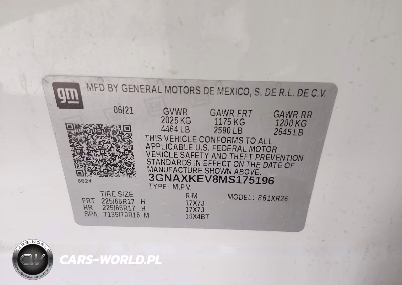 2021 Chevrolet Equinox Fwd Lt VIN:3GNAXKEV8MS175196 - 9
