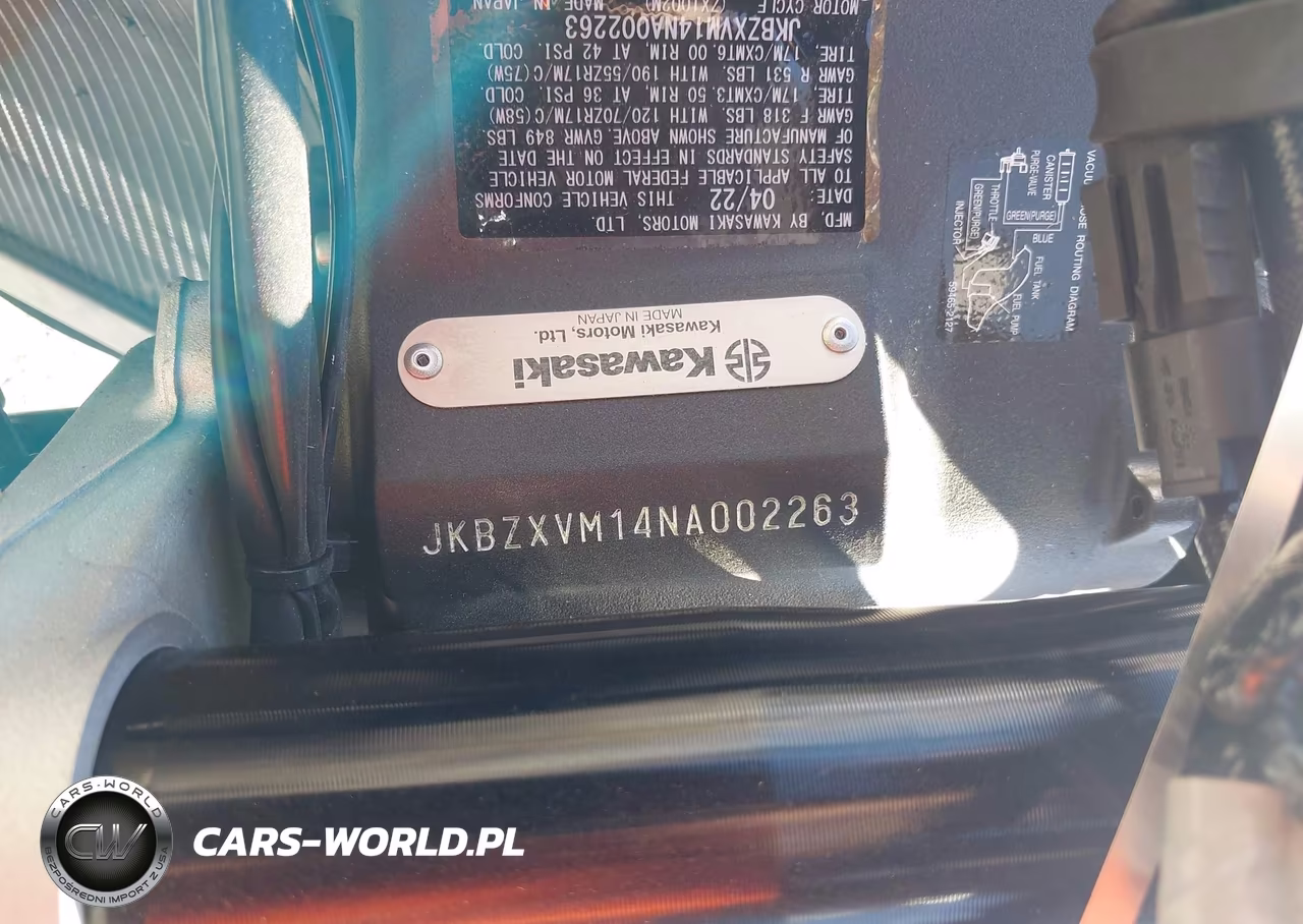 2022 Kawasaki Zx1002 M VIN:JKBZXVM14NA002263 - 10