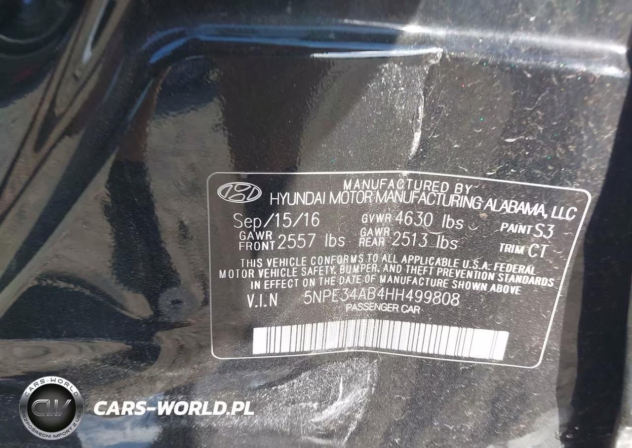 2017 Hyundai Sonata Limited 2.0T VIN:5NPE34AB4HH499808 - 9