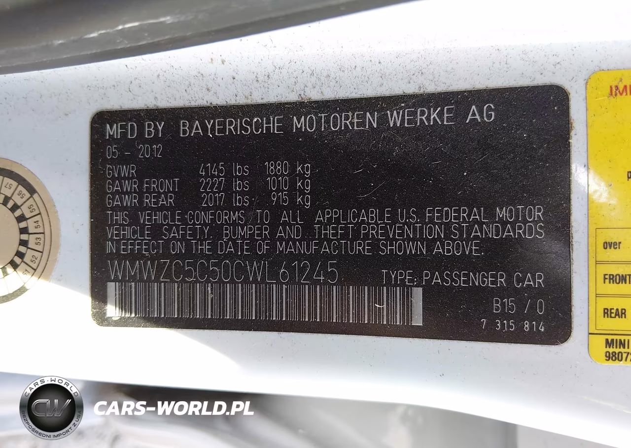 2012 Mini Cooper S Countryman VIN:WMWZC5C50CWL61245 - 9