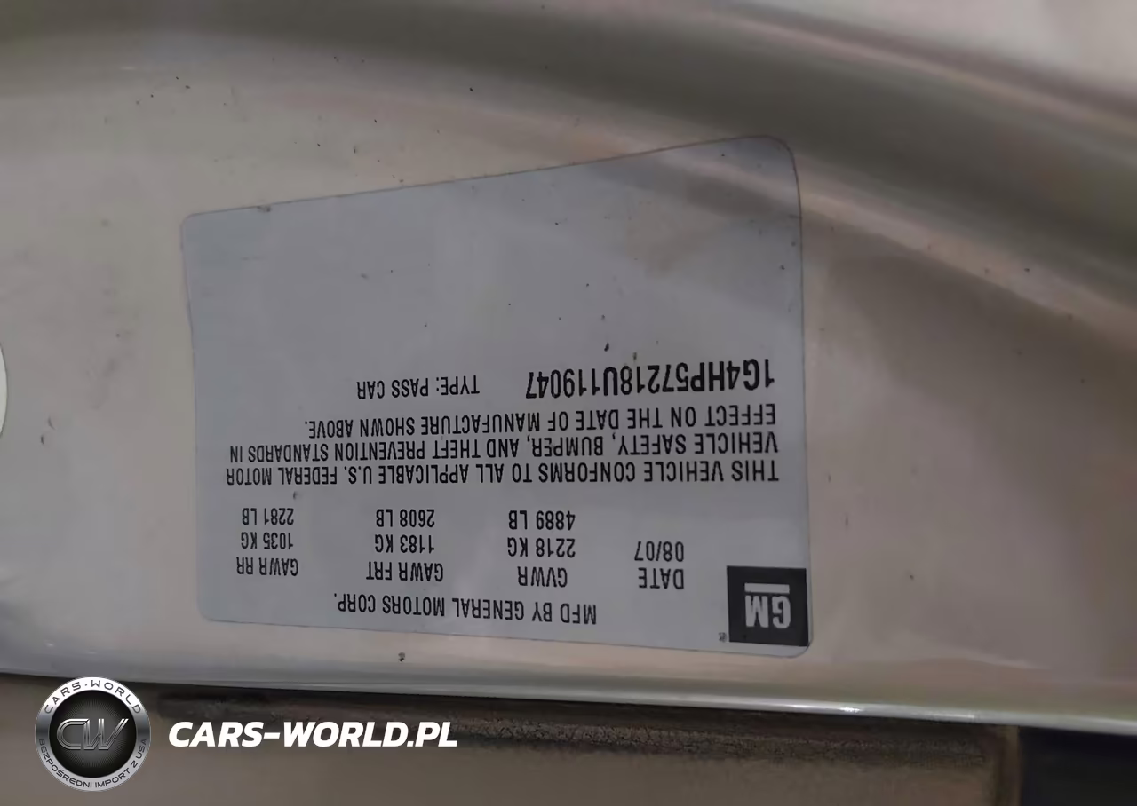 2008 Buick Lucerne Cx VIN:1G4HP57218U119047 - 9