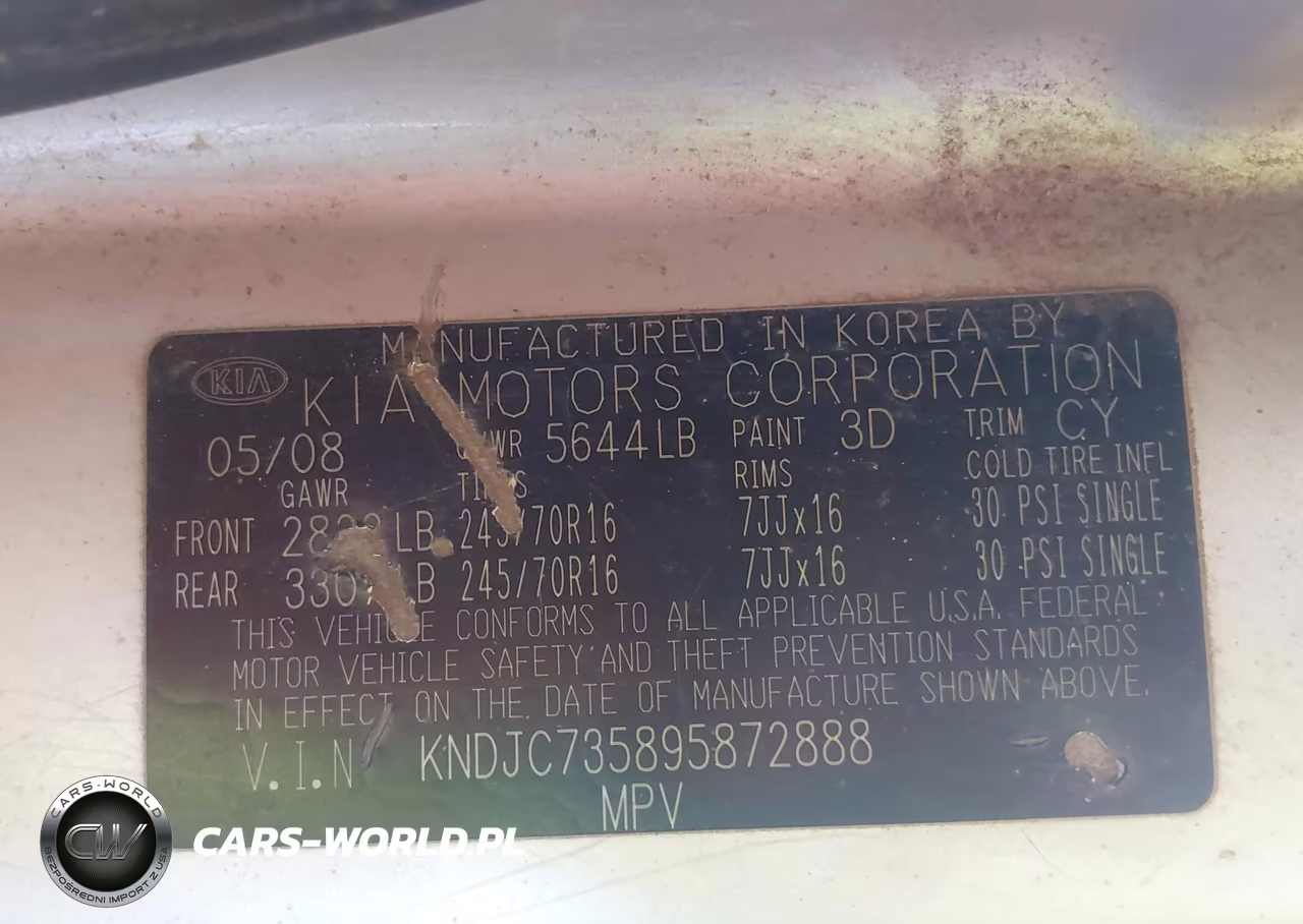 2009 Kia Sorento Lx VIN:KNDJC735895872888 - 9