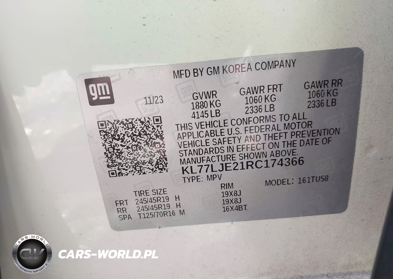 2024 Chevrolet Trax Fwd 2Rs VIN:KL77LJE21RC174366 - 9
