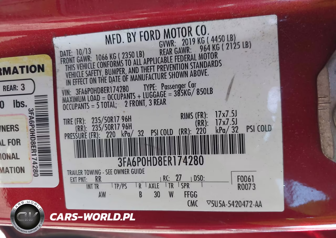 2014 Ford Fusion Se VIN:3FA6P0HD8ER174280 - 9
