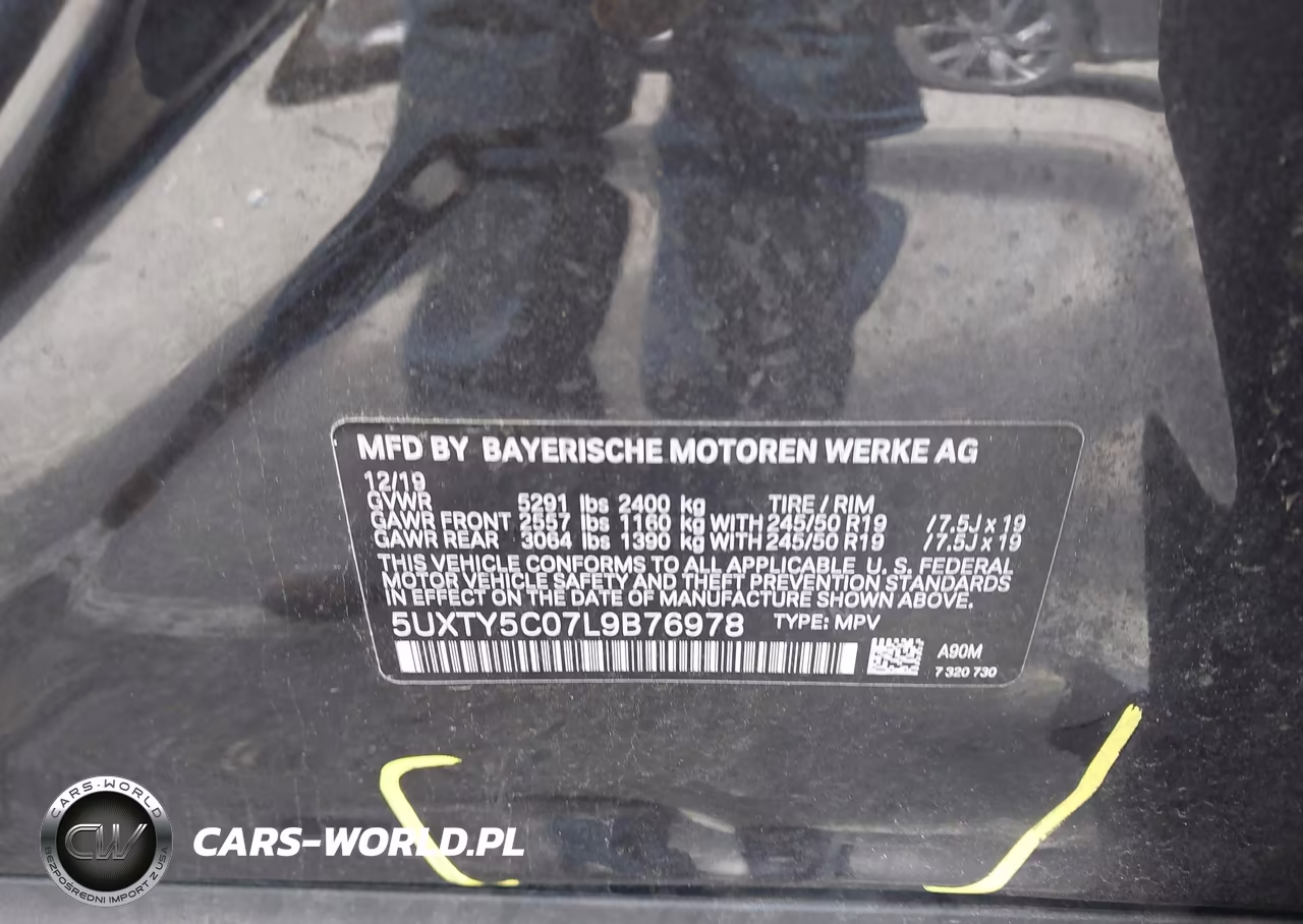 2020 BMW X3 xDrive30I VIN:5UXTY5C07L9B76978 - 9