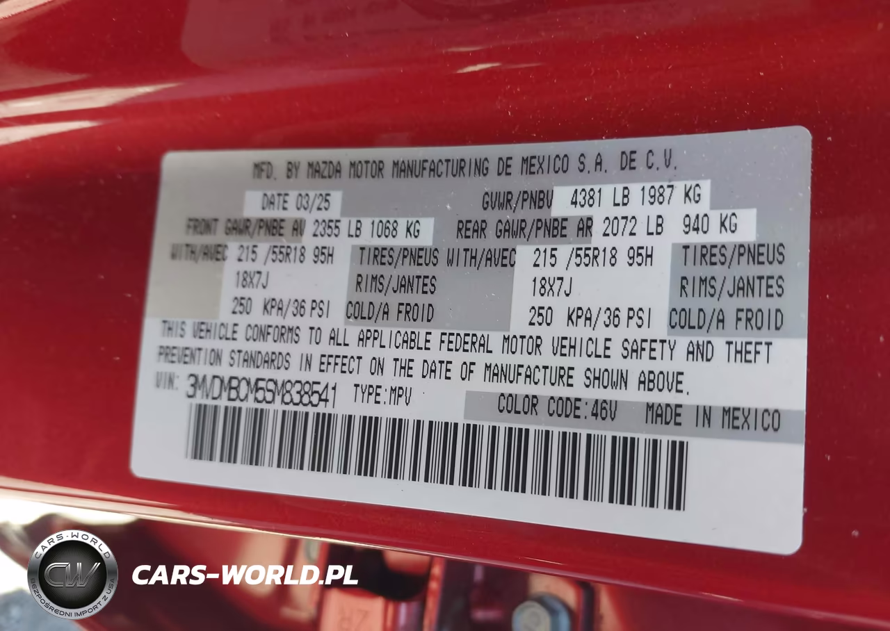 2025 Mazda Cx-30 2.5 S Preferred Package VIN:3MVDMBCM5SM838541 - 9