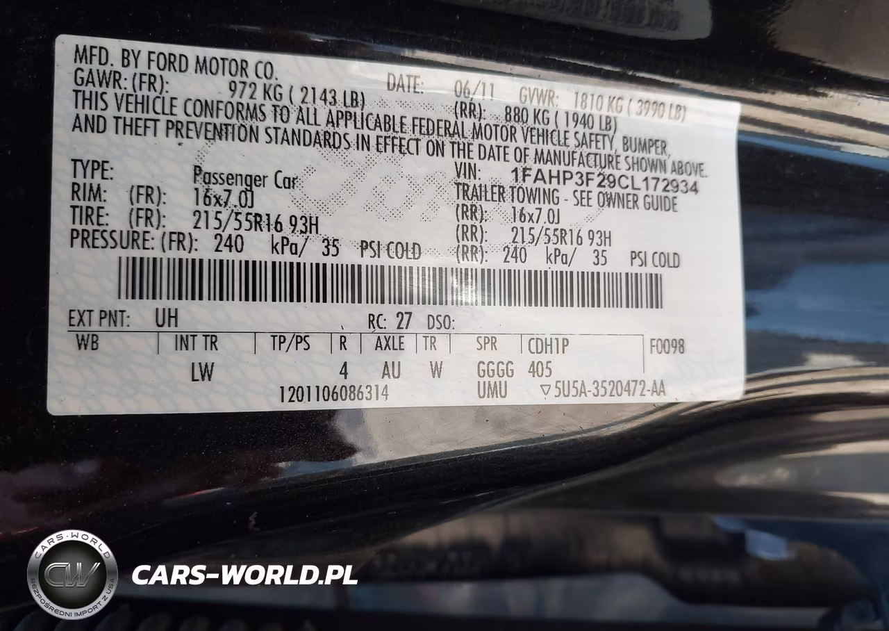 2012 Ford Focus Se VIN:1FAHP3F29CL172934 - 9