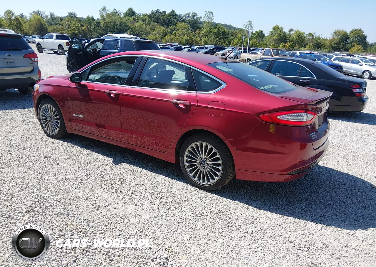 2014 Ford Fusion Hybrid Titanium VIN:3FA6P0RU8ER297432 - 3