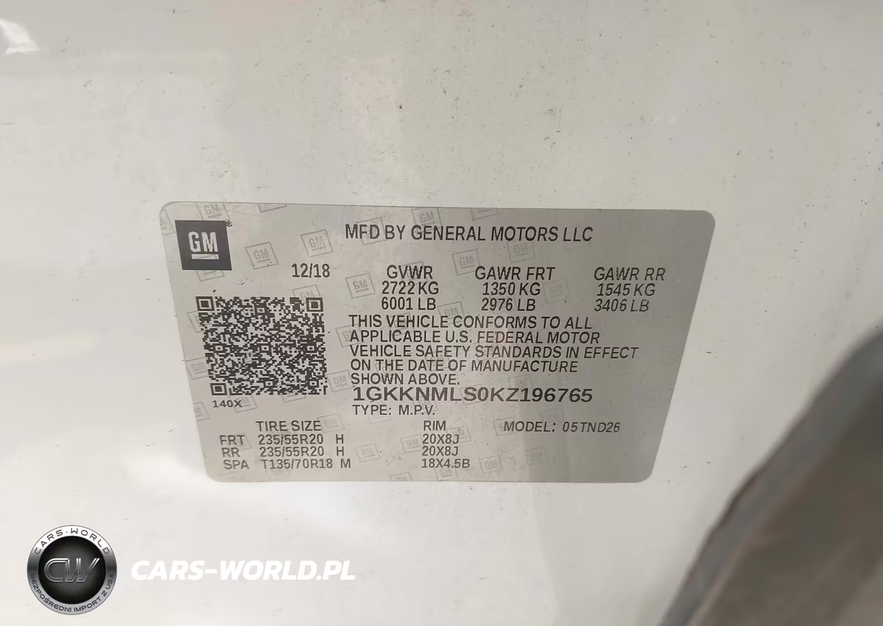 2019 GMC Acadia Slt-1 VIN:1GKKNMLS0KZ196765 - 9