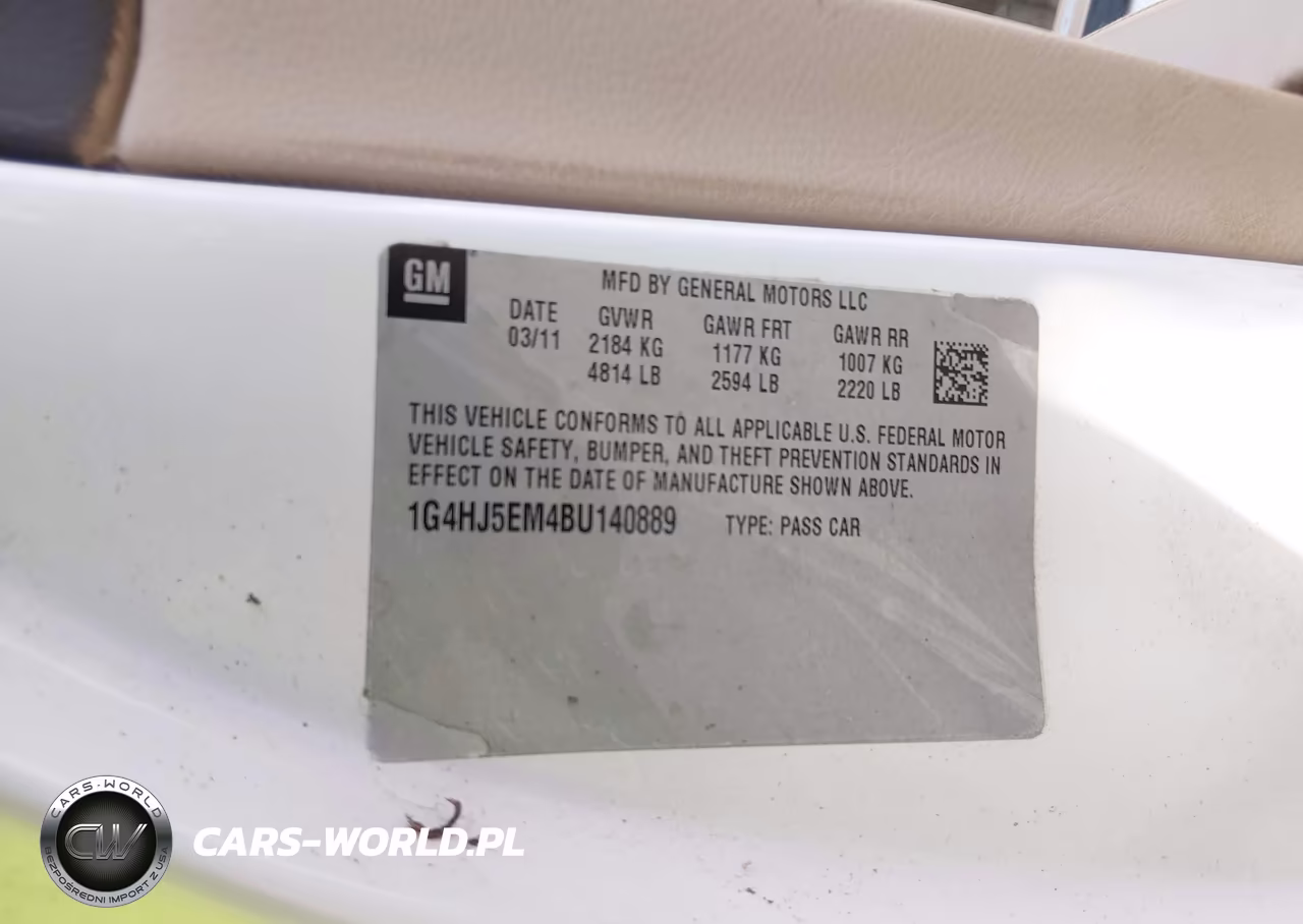 2011 Buick Lucerne Cxl Premium VIN:1G4HJ5EM4BU140889 - 9