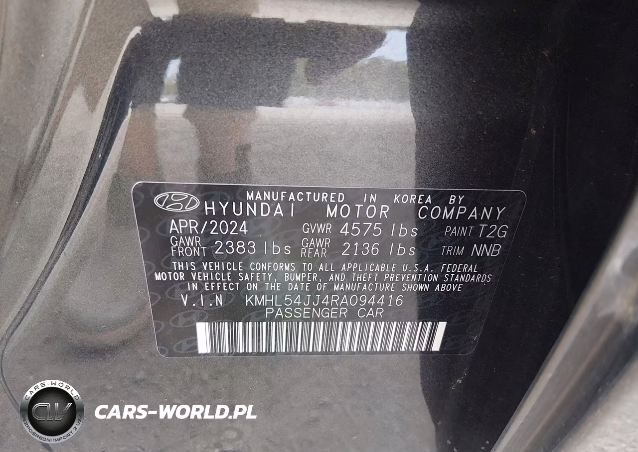 2024 Hyundai Sonata Hybrid Limited VIN:KMHL54JJ4RA094416 - 9