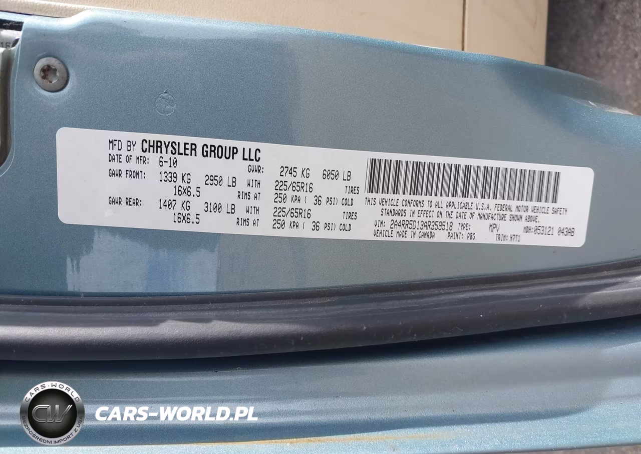 2010 Chrysler Town & Country Touring VIN:2A4RR5D13AR359518 - 9