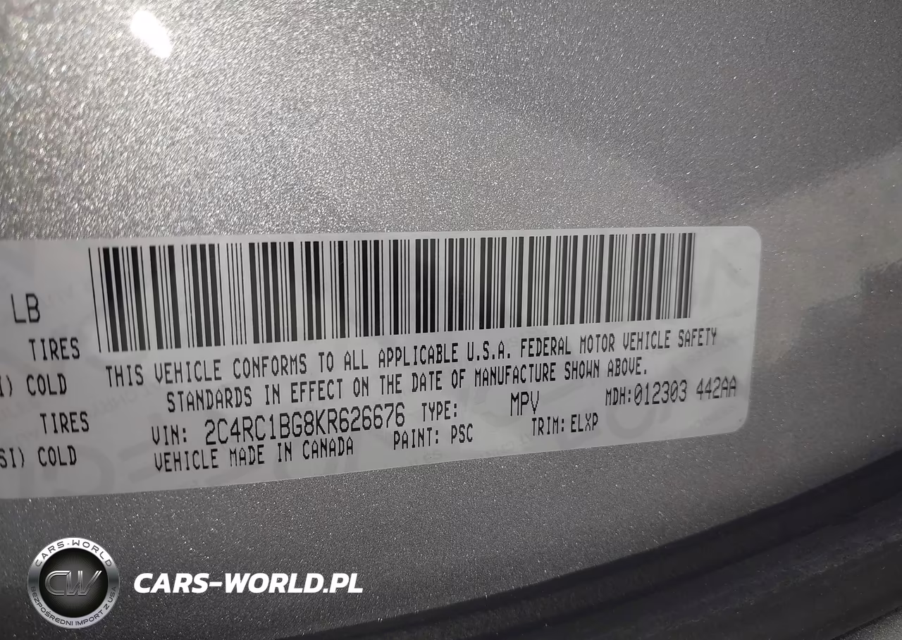 2019 Chrysler Pacifica Touring L VIN:2C4RC1BG8KR626676 - 9
