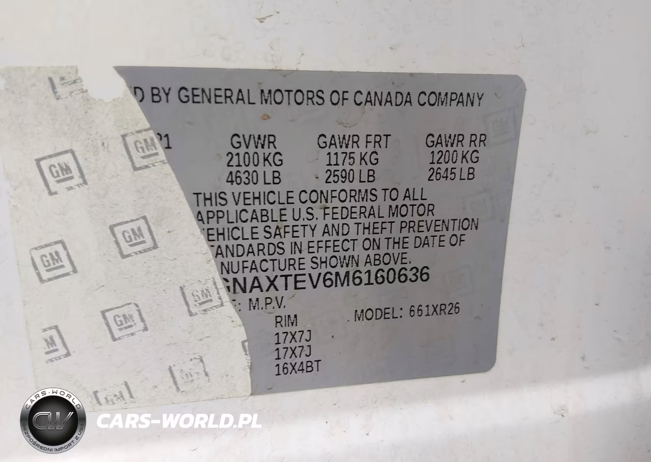 2021 Chevrolet Equinox Awd 2Fl VIN:2GNAXTEV6M6160636 - 9