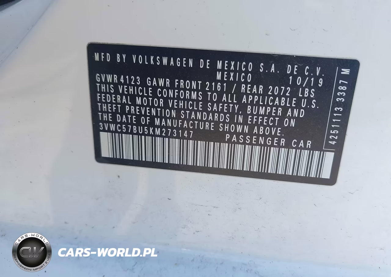 2019 Volkswagen Jetta 1.4T R-Line-1.4T S-1.4T Se VIN:3VWC57BU5KM273147 - 9