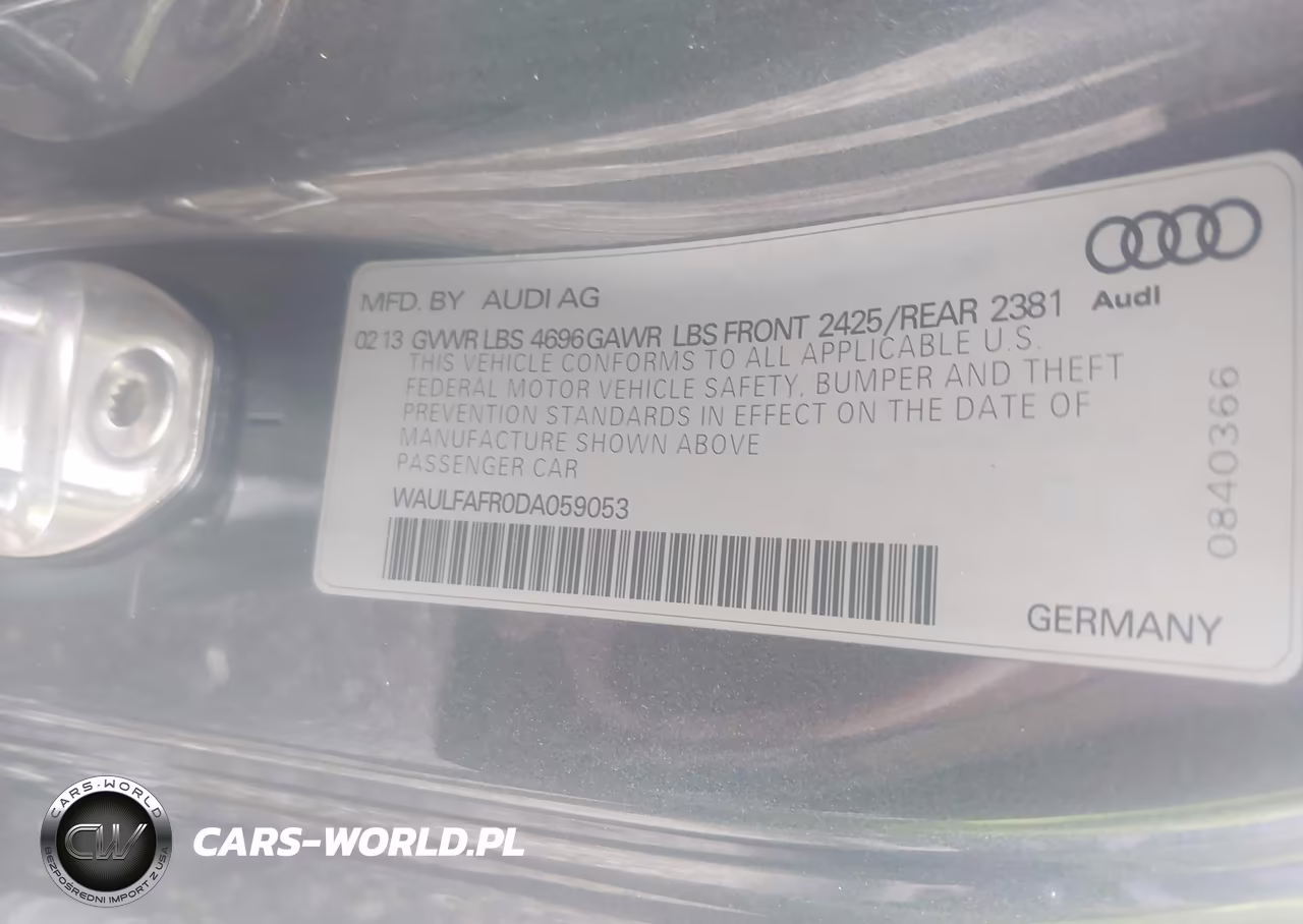 2013 Audi A5 2.0T Premium VIN:WAULFAFR0DA059053 - 9