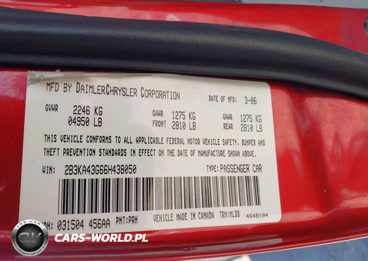 2006 Dodge Charger VIN:2B3KA43G66H438050 - 9