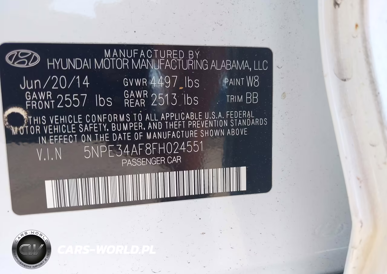2015 Hyundai Sonata Limited VIN:5NPE34AF8FH024551 - 9