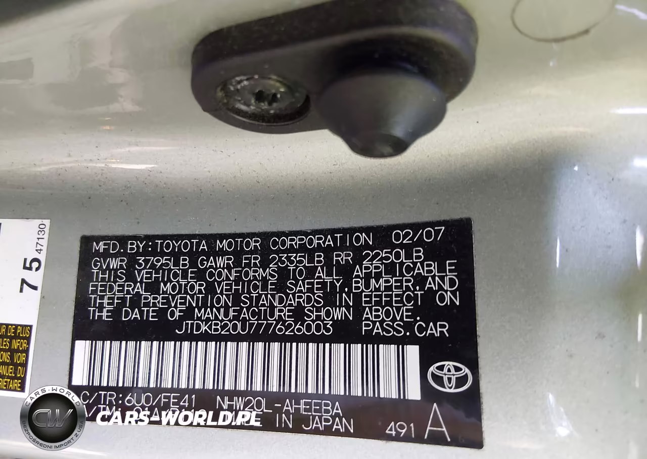 2007 Toyota Prius VIN:JTDKB20U777626003 - 9
