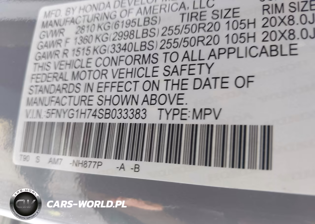2025 Honda Pilot Touring VIN:5FNYG1H74SB033383 - 9