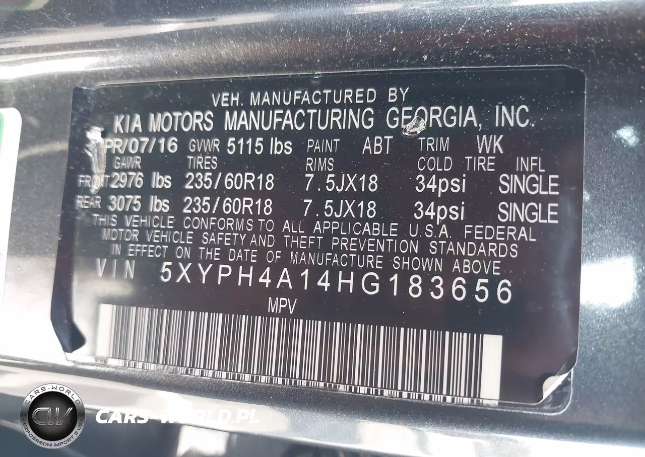 2017 Kia Sorento 2.0T Ex VIN:5XYPH4A14HG183656 - 9