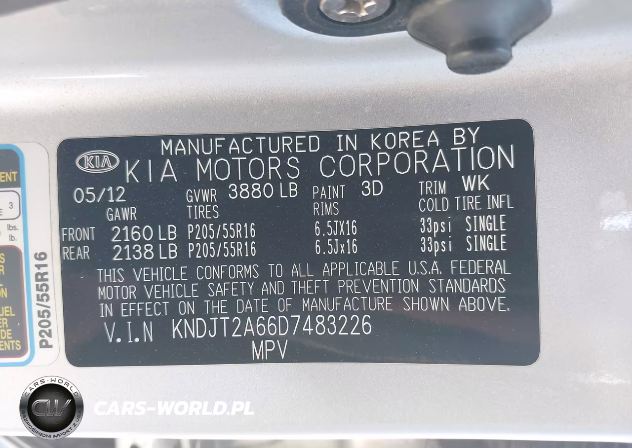 2013 Kia Soul + VIN:KNDJT2A66D7483226 - 9