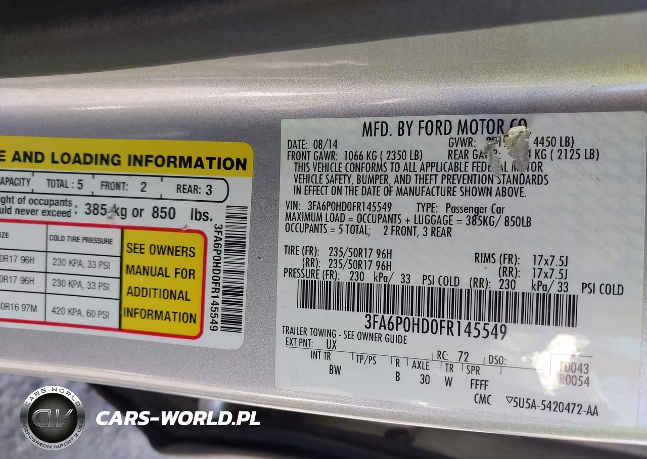 2015 Ford Fusion Se VIN:3FA6P0HD0FR145549 - 9