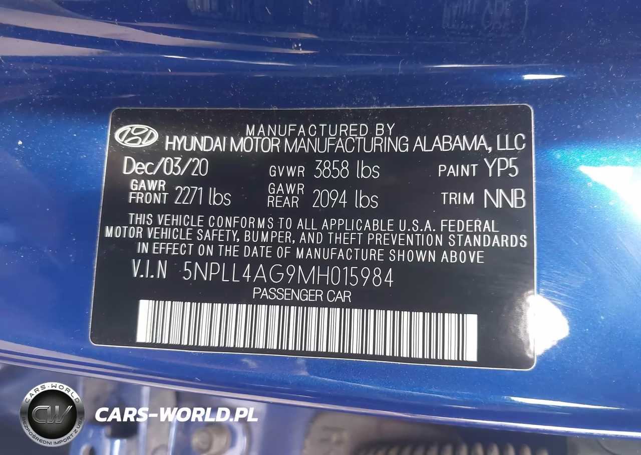 2021 Hyundai Elantra Se VIN:5NPLL4AG9MH015984 - 9