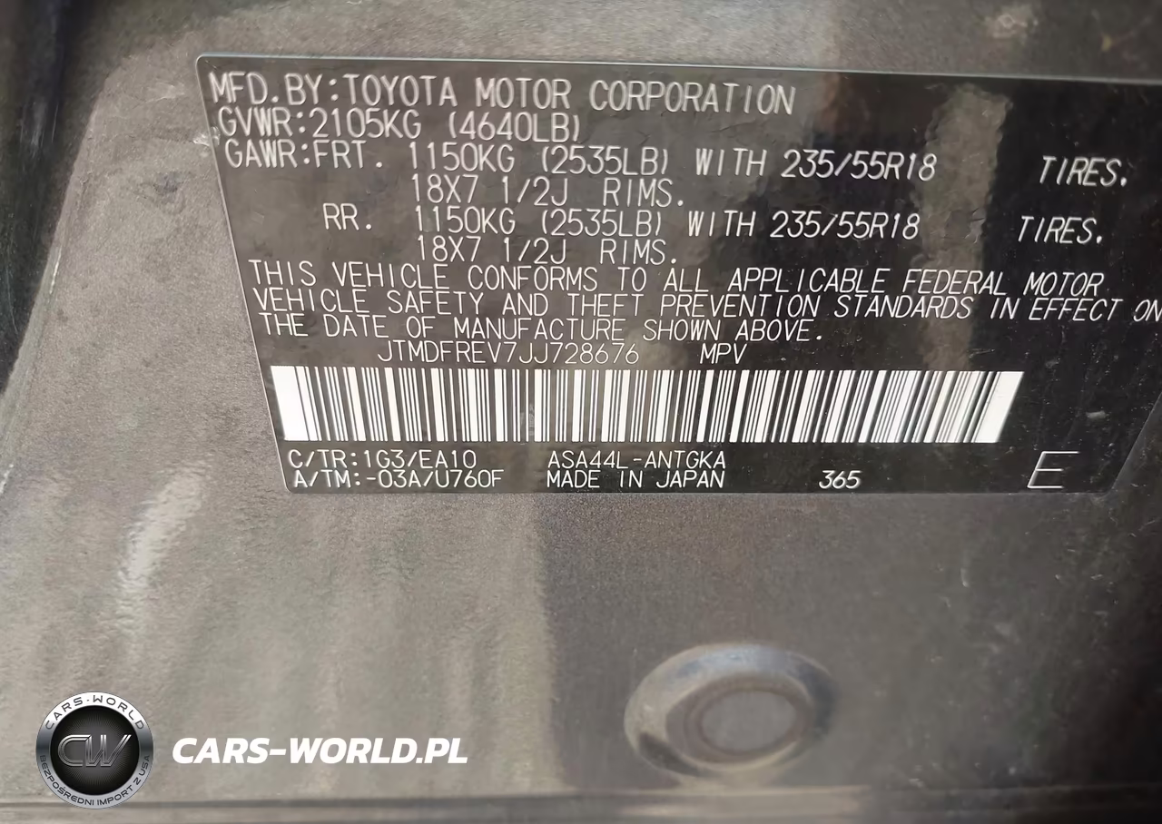 2018 Toyota Rav4 Limited VIN:JTMDFREV7JJ728676 - 9