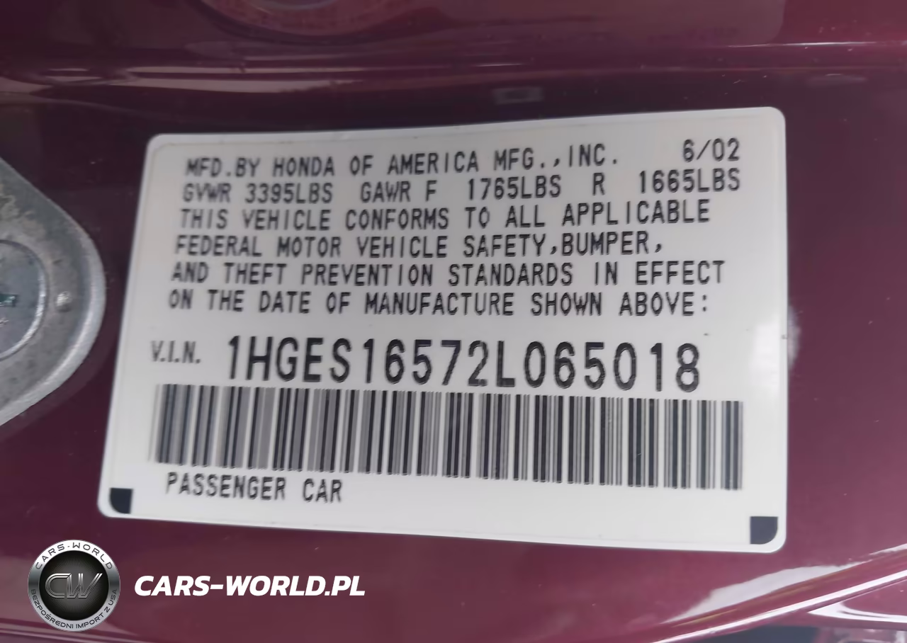 2002 Honda Civic Lx VIN:1HGES16572L065018 - 9