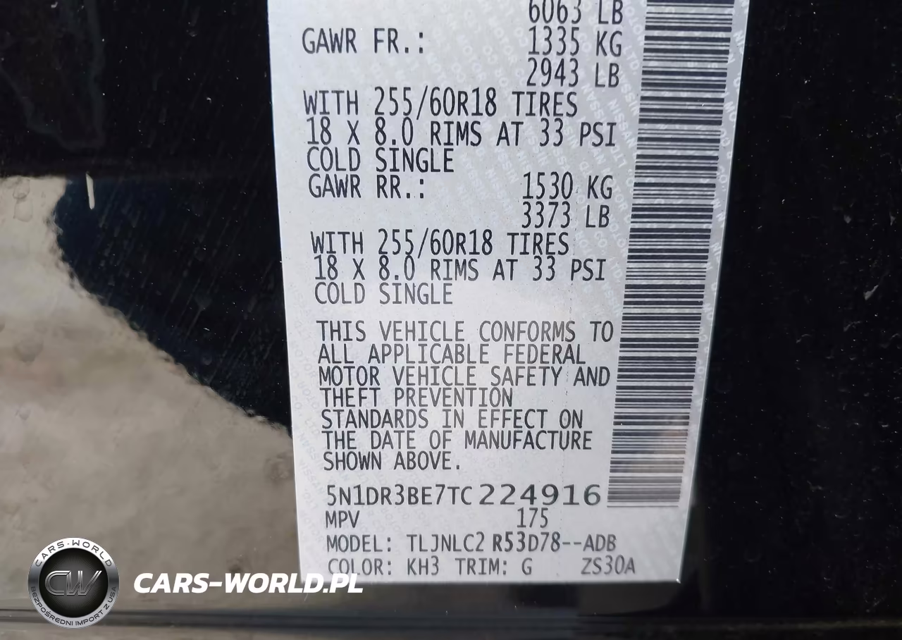 2026 Nissan Pathfinder Sv VIN:5N1DR3BE7TC224916 - 9
