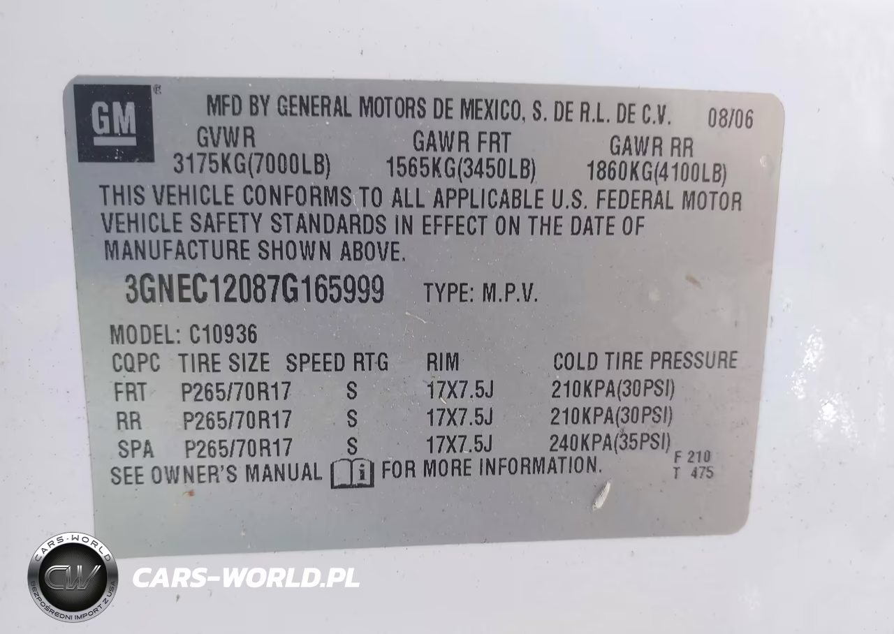 2007 Chevrolet Avalanche 1500 Ls VIN:3GNEC12087G165999 - 9