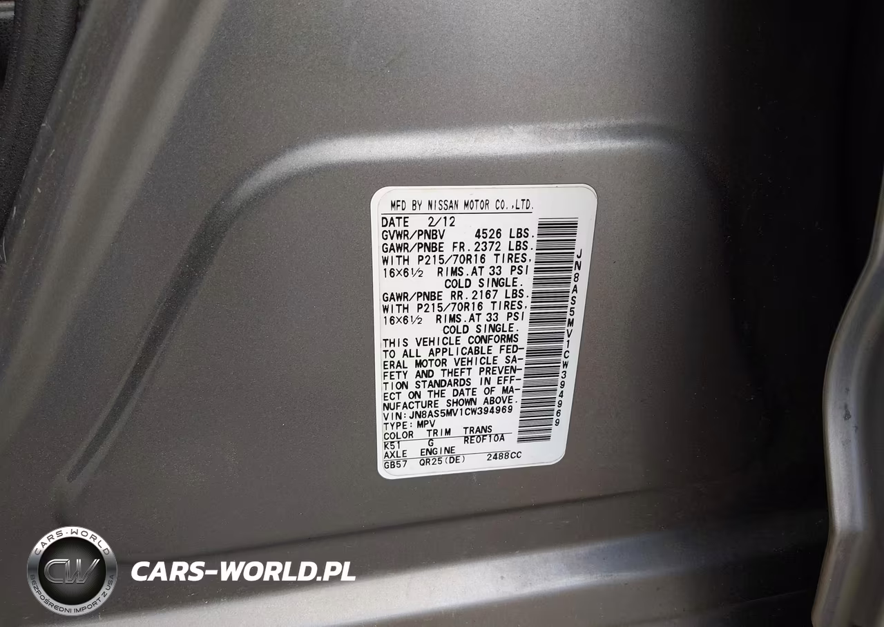 2012 Nissan Rogue S VIN:JN8AS5MV1CW394969 - 9